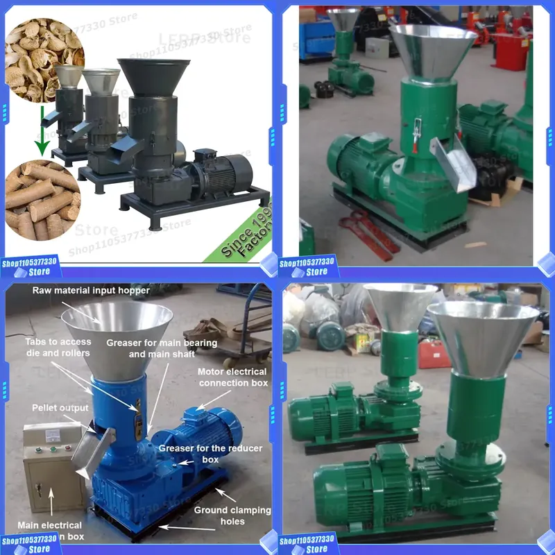 Wood Pellet Making Machine - Industrial Wood Chip Briquetting Machine Biomass