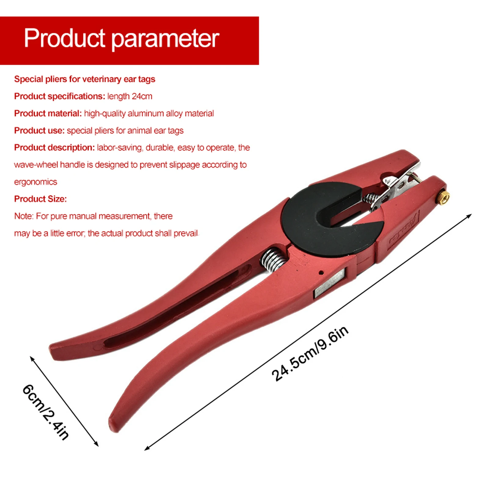 Red Alloy Ear Tag Plier for Li - Livestock Ear Tag recension och pris