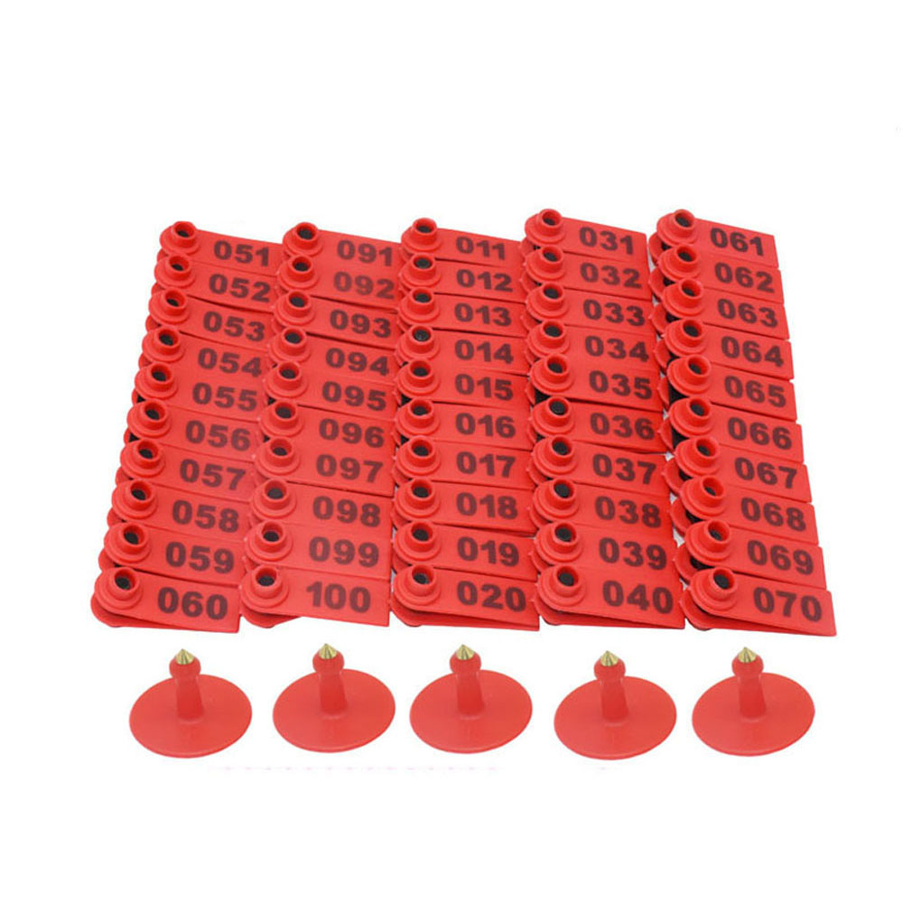 No. 001-100 Livestock Sheep Ea - Livestock Ear Tag recension och pris