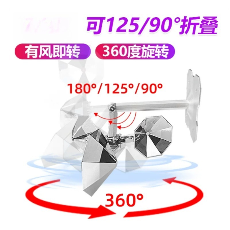 Aluminum Alloy Wind‑Driven Bir - Solar Bird Scarer recension och pris