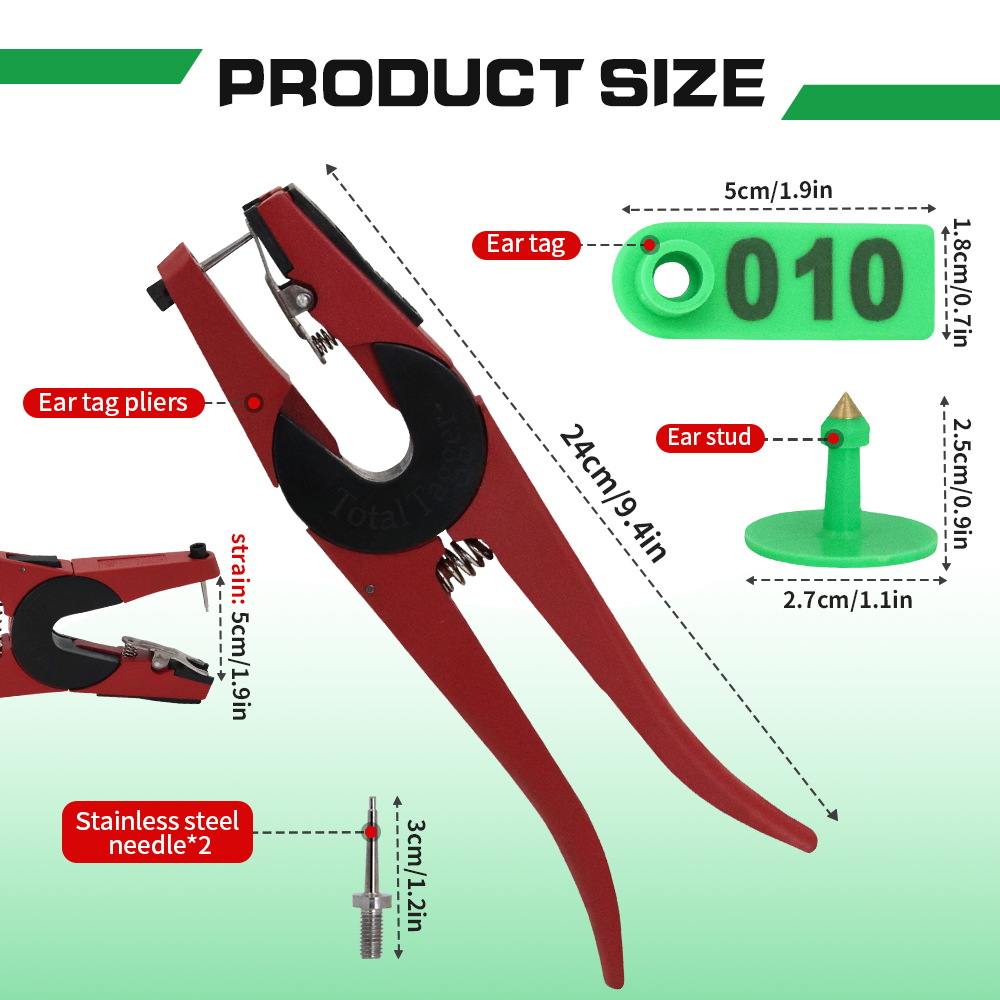 100PCS Sheep Ear Tag Pliers 00 - Livestock Ear Tag recension och pris