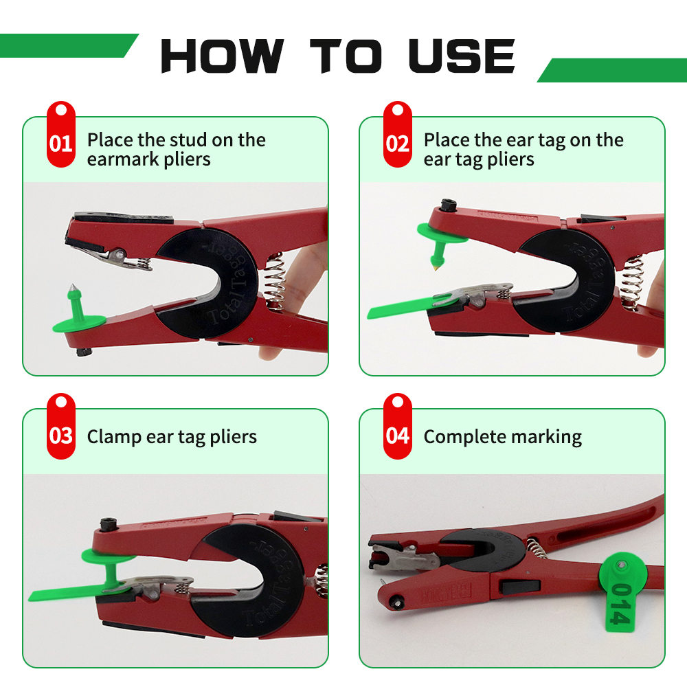 100PCS Sheep Ear Tag Pliers 00 - Livestock Ear Tag recension och pris